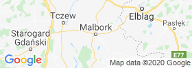 Malbork map